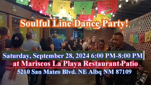 Itching To Dance® Line Dancing at Mariscos La Playa Sept. 28, 2024 6PM-8PM - Caleb Crump & Friends!