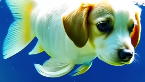 Fish with a dog's head