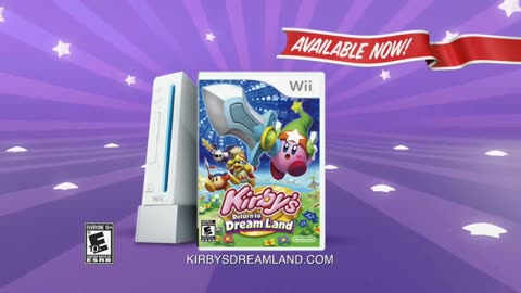 Kirby's Return to Dream Land TV Commercial for Nintendo Wii #Wii #WiiU #GameCube #N64 #SNES #NES