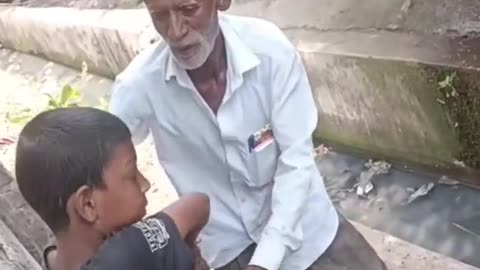 father caught smoking cigarette