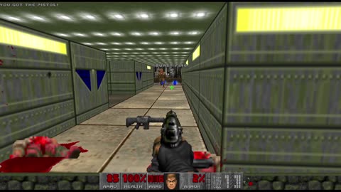 Brutal Doom 2 - Hell on Earth - Pistol Start - Hard Realism - Entryway (level 1)