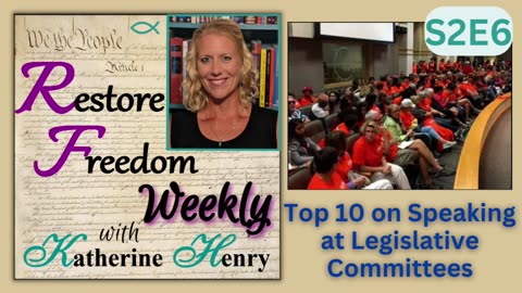 Lessons Learned on Speaking at Legislative Committee Meetings S2E6