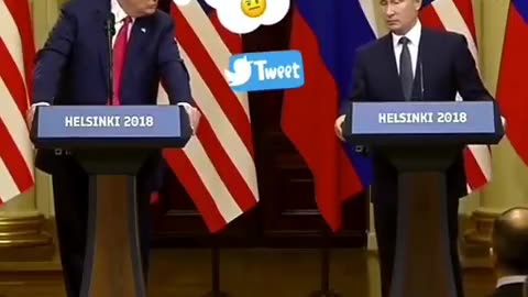 Trump reaction to putin funny 😄