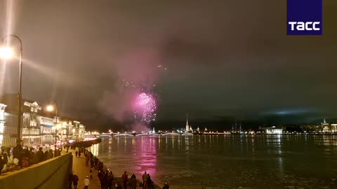 Celebration Of The Complete Liberation Of Leningrad In St. Petersburg Russia