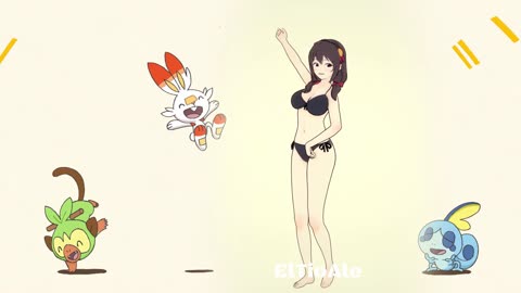 Yunyun Bikini Konosuba Pokémon dancing POKÉDANCE #mmd #Yunyun #Konosuba