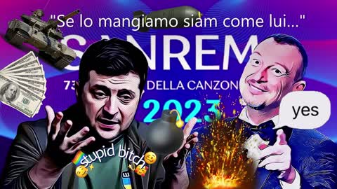 ZELENSKY A SANREMO?!... - “SE LO MANGIAMO SIAM COME LUI!!...”😂😂😂