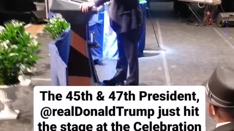 45th & 47th President just hit the stage