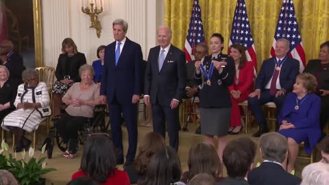 Biden presents a Medal of Freedom to climate extremist John Kerry