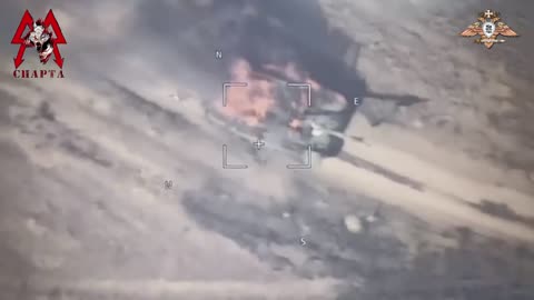 🇷🇺🇺🇦Another epic destruction of a Ukrainian tank.