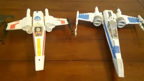 Comparing the Star Wars Original and Sequel Trilogy X-Wing Toys