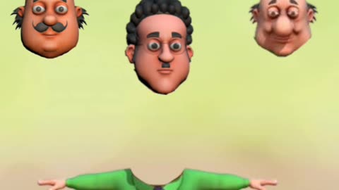 Moto Patlu head matching cartoon game