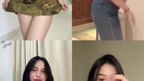 Beautiful Cute Women Dancing Asia