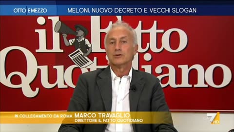 Travaglio in tv sul governo di Lady Aspen Giorgia una promessa elettorale mantenuta è stata quella di prendere a calci i poveri e chi paga le tasse in MERDALIA e fare i condoni ai suoi amici che invece non pagano le tasse ma le eludono all'estero