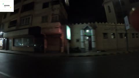 Alexandria at night on the road