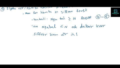 Division Algorithm 'Liggande stol' metoden