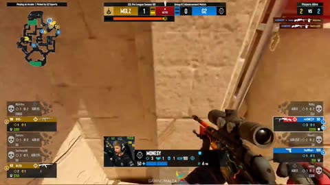 m0NESY INSANE scout 4k vs the mongolz in pro league