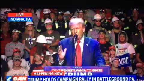 OAN Trump holds campaign rally in battleground PA Monday 08:42 pm