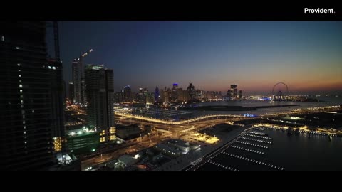 EMAAR Beachfront by Night January 2021