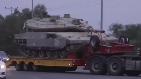 Israeli occupation army sending large amounts of tanks to the Lebanese border