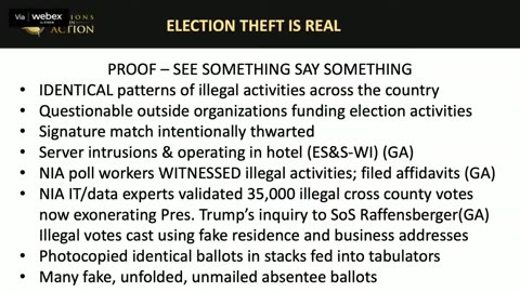 The CIA was involved in stealing the 2020 Presidential Election from Donald J. Trump.