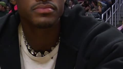 Jarred Vanderbilt and Russell Westbrook spotted courtside at the LA Sparks vs. New York Liberty game