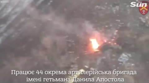 Ukrainian artillery destroys Russian tanks and Howitzers in huge blasts