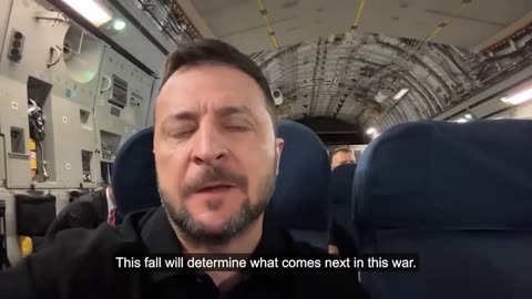 Why is Zelensky on a US Air Force C-17A Globemaster III military transport aircraft