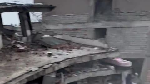 Multiple buildings collapsed - footage shows aftermath of 7.8 magnitude