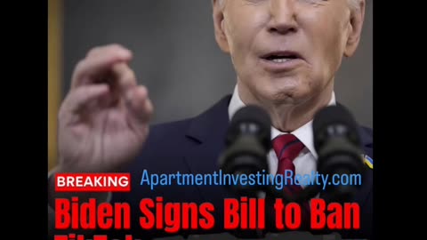 🚨 Biden Signs Bill to Ban TikTok 🚨