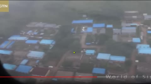 Massive Chemtrail Geoengineering Attack on China at the moment! Why so many Blue Roofs in China?