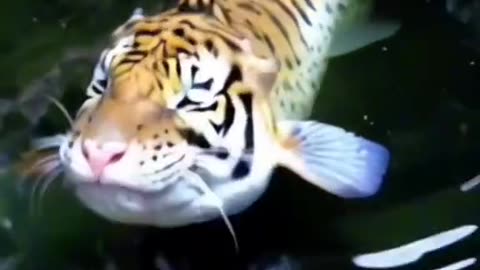 Fish in a leopard shape