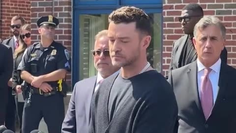 Justin Timberlake - Speaks to Media after guilty Plea