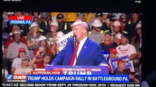 Live OANN trump holds campaign rally in battleground PA Monday 09:l3 pm