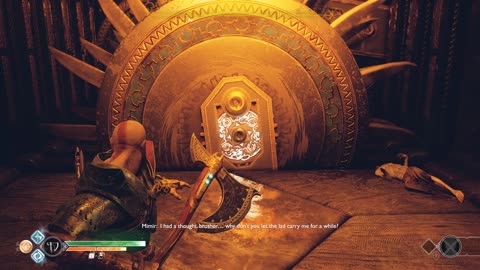 God of War (2018) Tyr's Vault Basement Spinning Blade Axe Puzzle (How to complete)