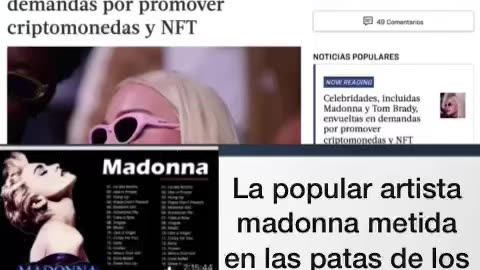 Madonna metida en las patas de los caballos FTX implicada