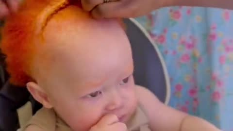 Toddler boy hairstyle 😍🧡he loves getting his hair done