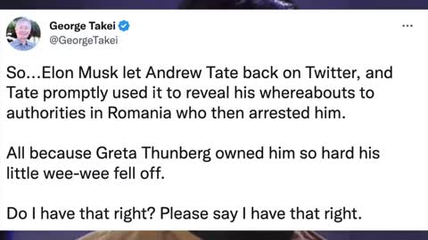 Celebrities REACT to Andrew Tate Being Arrested After Feud with Greta Thunberg