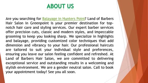 Are you searching for Balayage in Hunters Point?