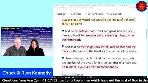 God is Real: Ann Zynn's 2nd Question - Difference between the seal and the mark of the beast?