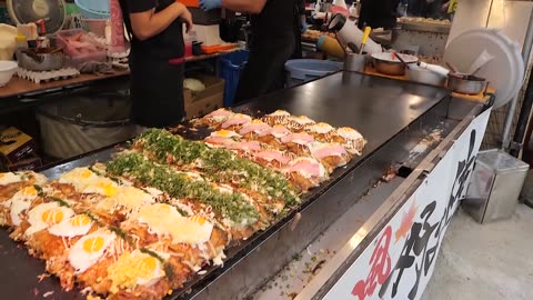 JAPANESE STYLE EGG BACON PANCAKES - JAPANESE STREET FOOD