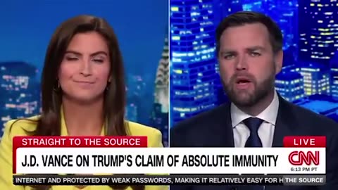 JD Vance SCHOOLS CNN's Kaitlan Collins On Presidential Immunity