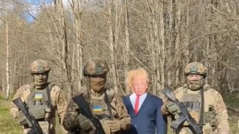 Ukrainian Soldiers Burn an Effigy of Former President Donald Trump and Threaten His Life!