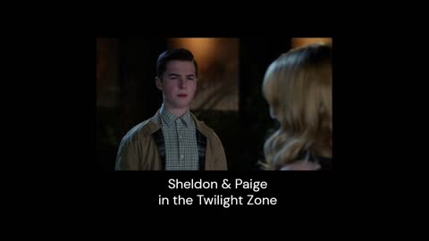 Young Sheldon & Paige in the Twilight Zone. New Intro. Is it better? I dunno.