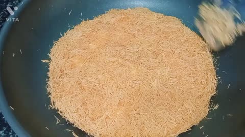 perfect kunafa recipe_Famous Arabian dessert_creamy kunafa without oven_How to make kunafa at home_