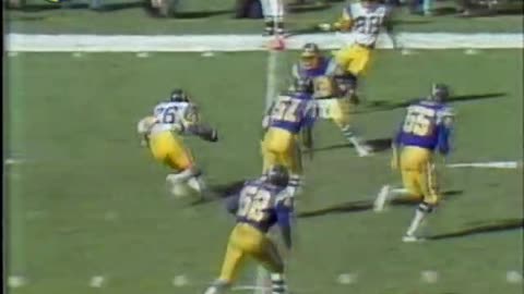 1979 San Diego Chargers @ LA Rams broadcast plays only 2 nd half.