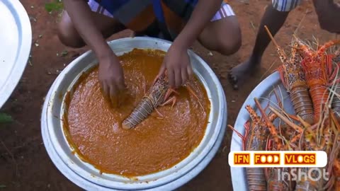 BIG LOBSTER 50 KG Lobster Fry Cooking Recipe