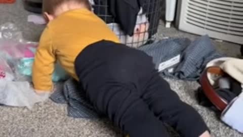 Incredible eleven-month-old is already training like snake