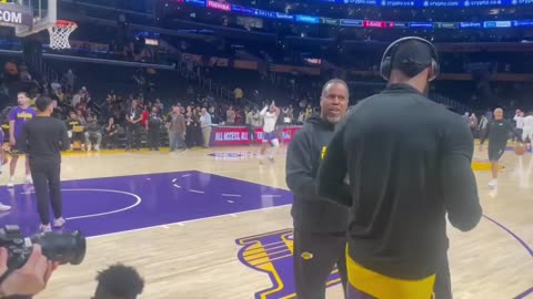 LeBron James’ pre-game work ahead of history making night