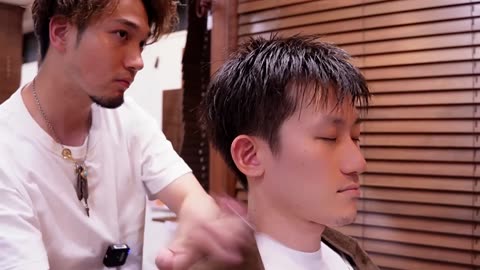 ASMR Barber Shop｜Cold Shampoo｜Haarwasser Head Massage