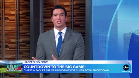 Eagles, Chiefs arrive in Arizona head of Super Bowl LVII l GMA